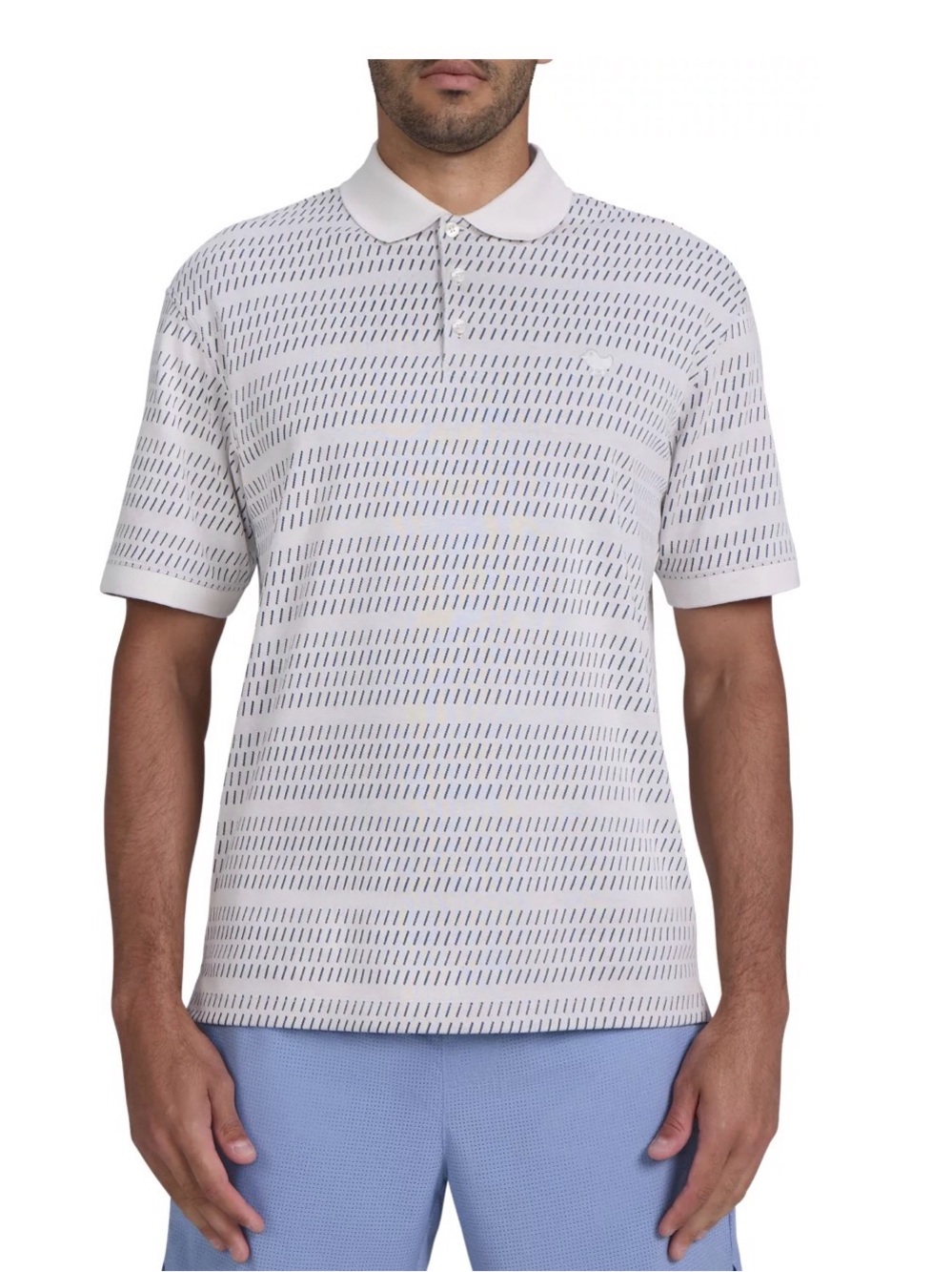 Bad Birdie Men's Jacquard Thread Needle Jacquard Golf Polo size Medium NWOT